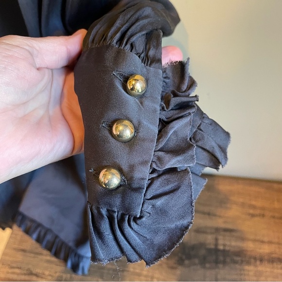 Vintage Milly of New York Silk Ruffle Dress Fully Lined - Picture 3 of 7